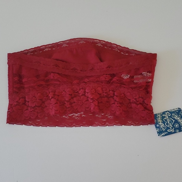45. 🆕 Free People Scalloped Lace Trim Bandeau Bra - Picture 8 of 8